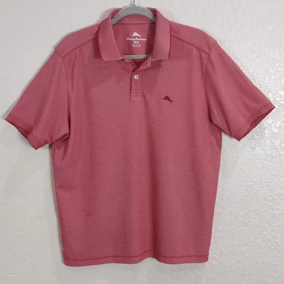 Tommy Bahama Coral Polo Shirt, Size M - Picture 5 of 17